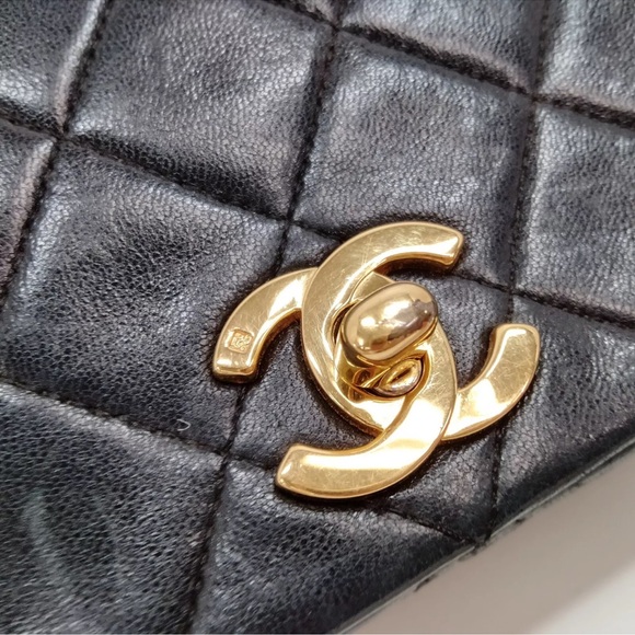 CHANEL CC Matelasse Full Flap Chain Shoulder Bag Leather GHW - Picture 12 of 15